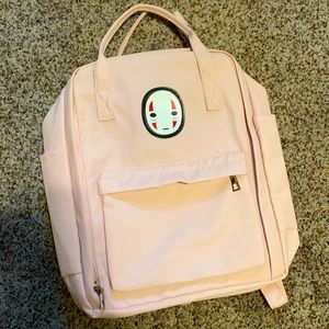 Spirited Away No Face Pink Backpack. Studio Ghibli